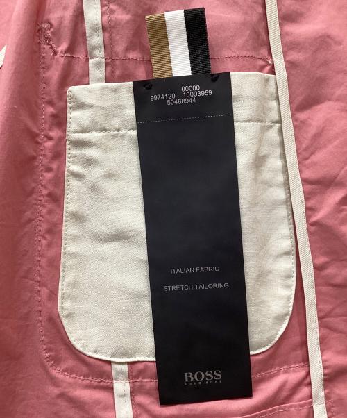 BOSS（ボス）BOSS (ボス) Hanry Slim Fit Double Breasted Jacket ピンク サイズ:48の古着・服飾アイテム