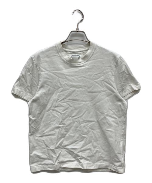 BOTTEGA VENETA（ボッテガベネタ）BOTTEGA VENETA (ボッテガベネタ) ステッチ ロゴ刺繍Tシャツ ホワイト サイズ:XSの古着・服飾アイテム
