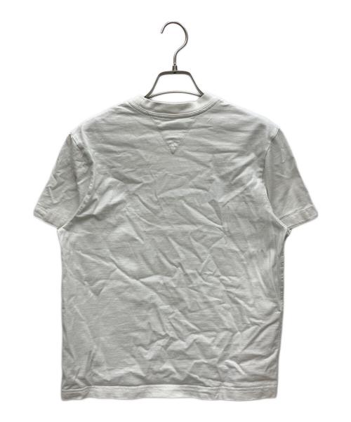 BOTTEGA VENETA（ボッテガベネタ）BOTTEGA VENETA (ボッテガベネタ) ステッチ ロゴ刺繍Tシャツ ホワイト サイズ:XSの古着・服飾アイテム