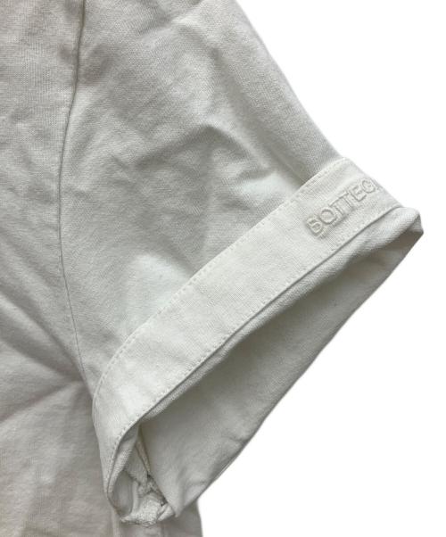 BOTTEGA VENETA（ボッテガベネタ）BOTTEGA VENETA (ボッテガベネタ) ステッチ ロゴ刺繍Tシャツ ホワイト サイズ:XSの古着・服飾アイテム