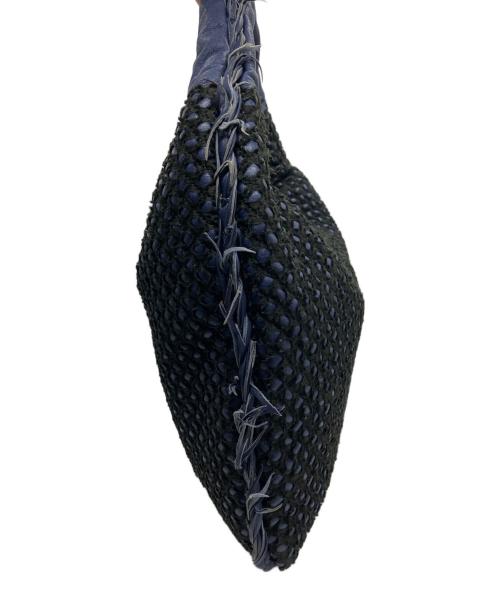 BOTTEGA VENETA（ボッテガベネタ）BOTTEGA VENETA (ボッテガベネタ) ミニポンザ キルティング ラージ ホーボーバッグ ネイビー×ブラックの古着・服飾アイテム