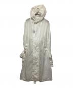 LIMI feuリミフゥ）の古着「シースルーベルトコート」｜アイボリー