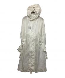 LIMI feu（リミフゥ）の古着「シースルーベルトコート」｜アイボリー