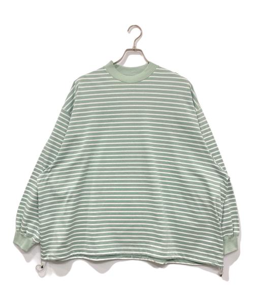 is-ness（イズネス）is-ness (イズネス) BALLOON LONG SLEEVE T SHIRT/バルーンロングスリーブTシャツ グリーン サイズ:M 未使用品の古着・服飾アイテム
