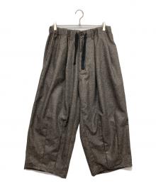 is-ness（イズネス）の古着「balloon EZ pants Herringbone」｜ブラウン