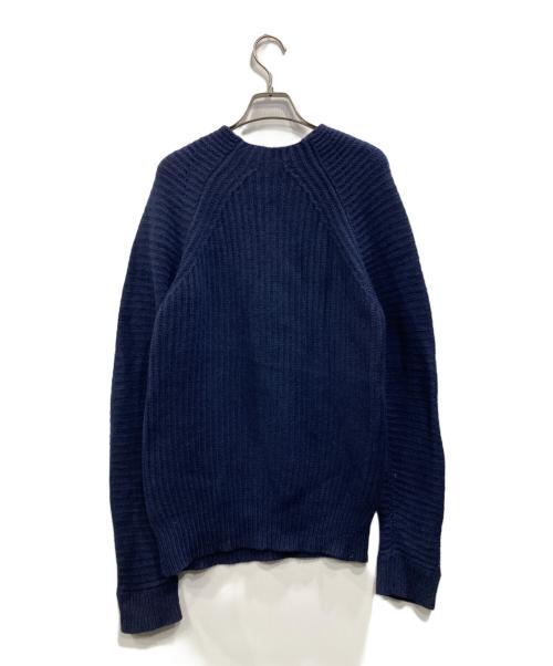 DIESEL Black Gold（ディーゼル ブラック ゴールド）DIESEL BLACK GOLD (ディーゼル ブラック ゴールド) ケーブル編みニット ネイビー サイズ:Mの古着・服飾アイテム