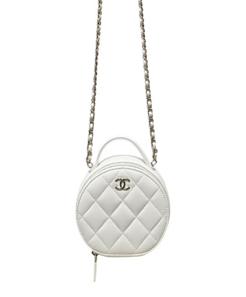 CHANEL（シャネル）CHANEL (シャネル) チェーンショルダーバニティバッグ ホワイト サイズ:-の古着・服飾アイテム