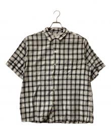 STETSON（ステットソン）の古着「S/S 開襟シャツ」｜ホワイト×ブラック