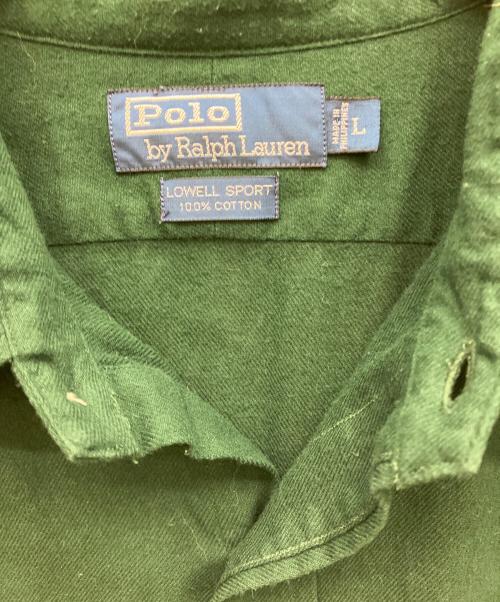 POLO RALPH LAUREN（ポロ・ラルフローレン）POLO RALPH LAUREN (ポロ・ラルフローレン) LOWELL SPORT ロングスリーブシャツ グリーン サイズ:Lの古着・服飾アイテム