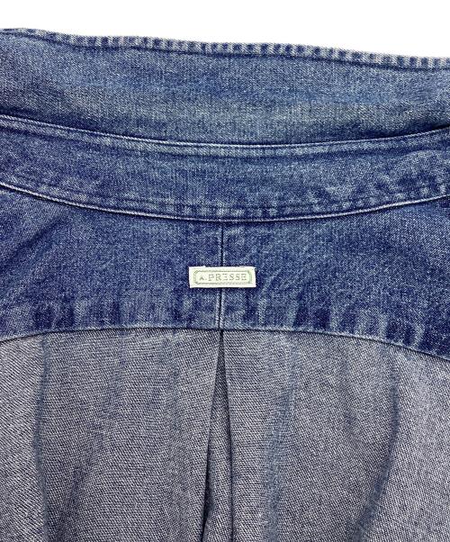 A.PRESSE（アプレッセ）A.PRESSE (アプレッセ) BD Denim Shirt (BD デニムシャツ) インディゴ サイズ:3の古着・服飾アイテム