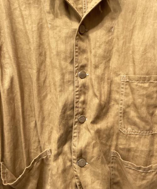 BSC Uniform（ビーエスシーユニフォーム）BSC Uniform (ビーエスシーユニフォーム) LINEN Coverall ベージュ サイズ:5の古着・服飾アイテム