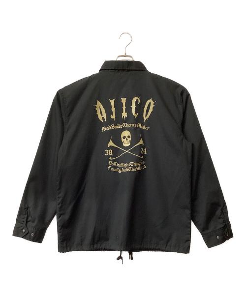 Ajico（アジコ）Ajico (アジコ) マッドスマイル コーチジャケット ブラック サイズ:XLの古着・服飾アイテム