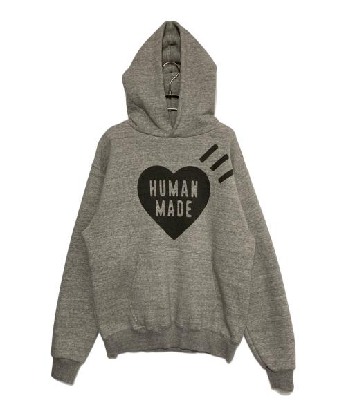HUMAN MADE（ヒューマンメイド）HUMAN MADE (ヒューマンメイド) Heart Logo Hoodie グレー サイズ:Mの古着・服飾アイテム