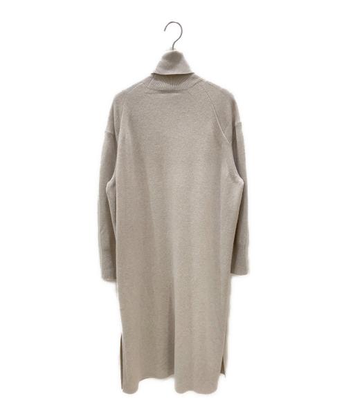 DRAWER（ドゥロワー）DRAWER (ドゥロワー) 12G天竺編みタートルネックニットワンピース　6526-299-1153 ベージュ サイズ:1の古着・服飾アイテム