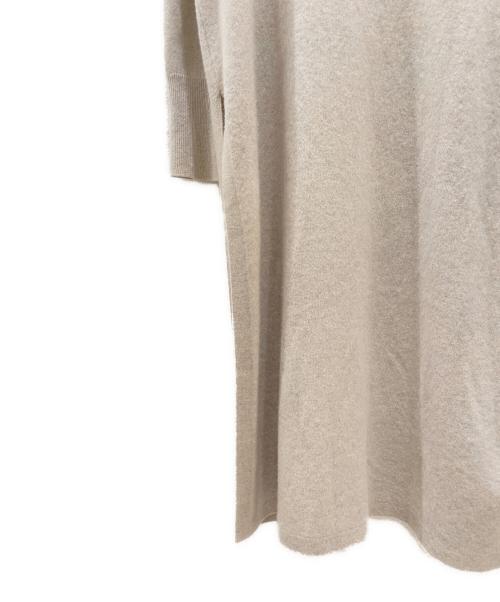 DRAWER（ドゥロワー）DRAWER (ドゥロワー) 12G天竺編みタートルネックニットワンピース　6526-299-1153 ベージュ サイズ:1の古着・服飾アイテム