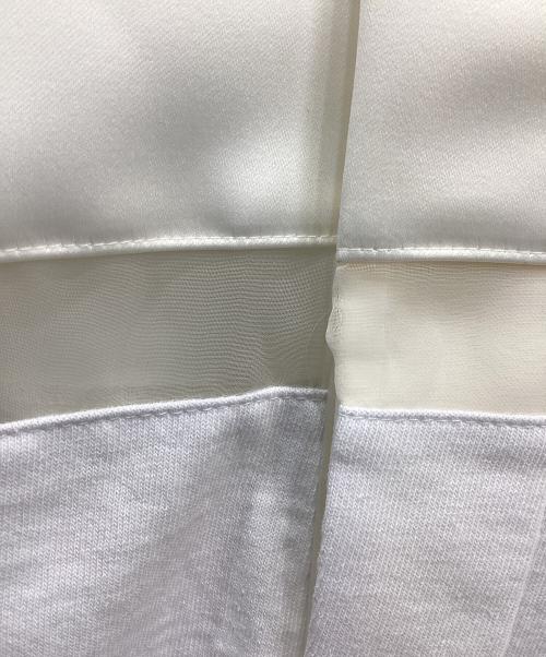 sacai（サカイ）sacai (サカイ) Cotton Jersey Rugby T-Shirt ホワイト×アイボリー サイズ:1の古着・服飾アイテム