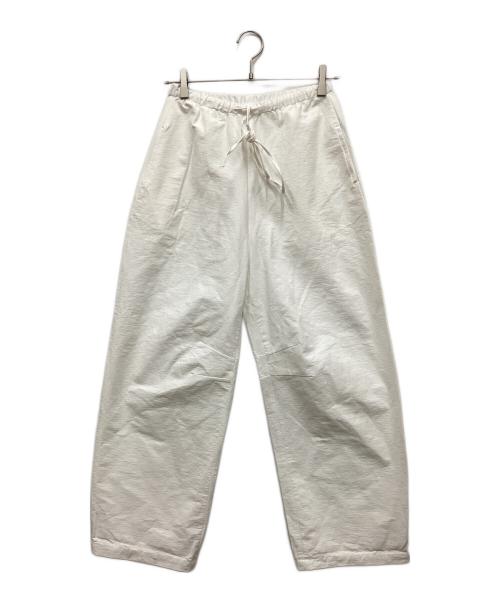 ok.soon（オクスン）ok.soon (オクスン) drawstring cotton pants(ドローストリングコットンパンツ) ホワイト サイズ:Sの古着・服飾アイテム