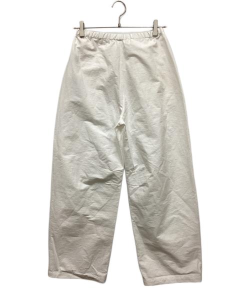 ok.soon（オクスン）ok.soon (オクスン) drawstring cotton pants(ドローストリングコットンパンツ) ホワイト サイズ:Sの古着・服飾アイテム