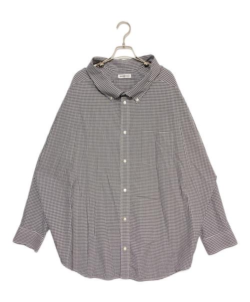 BALENCIAGA（バレンシアガ）BALENCIAGA (バレンシアガ) バックプリントオーバーシャツ ホワイト×ブラック サイズ:36の古着・服飾アイテム