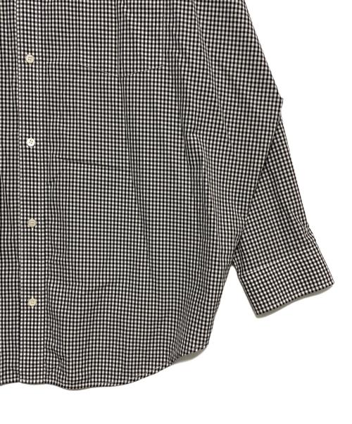 BALENCIAGA（バレンシアガ）BALENCIAGA (バレンシアガ) バックプリントオーバーシャツ ホワイト×ブラック サイズ:36の古着・服飾アイテム