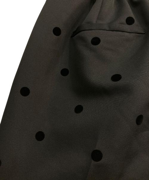 maison de Dolce.（メゾンドドルチェ）Maison de Dolce. (メゾンドドルチェ) フロッキードットパンツ ブラック サイズ:Mの古着・服飾アイテム