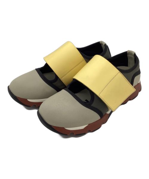 MARNI（マルニ）MARNI (マルニ) ネオプレンベルクロスニーカー カーキ サイズ:36の古着・服飾アイテム
