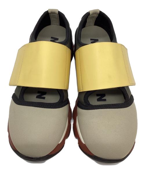 MARNI（マルニ）MARNI (マルニ) ネオプレンベルクロスニーカー カーキ サイズ:36の古着・服飾アイテム