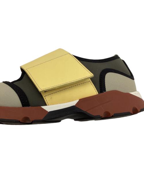 MARNI（マルニ）MARNI (マルニ) ネオプレンベルクロスニーカー カーキ サイズ:36の古着・服飾アイテム