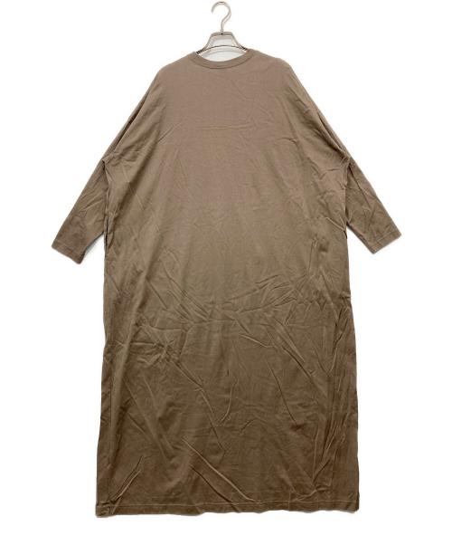 KAGURE（カグレ）KAGURE (カグレ) コットンカットワイドワンピース ブラウン サイズ:1の古着・服飾アイテム