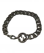 GUCCIグッチ）の古着「インターロッキングG シルバーチェーンブレスレット」