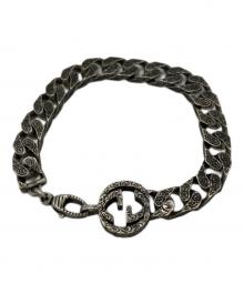 GUCCI（グッチ）の古着「インターロッキングG シルバーチェーンブレスレット」｜シルバー