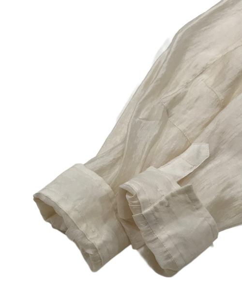 muller of yoshiokubo（ミュラーオブヨシオクボ）muller of yoshiokubo (ミュラーオブヨシオクボ) Organdy check blouse ベージュ サイズ:36 未使用品の古着・服飾アイテム