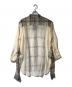 muller of yoshiokubo (ミュラーオブヨシオクボ) Organdy check blouse ベージュ サイズ:36 未使用品：8000円