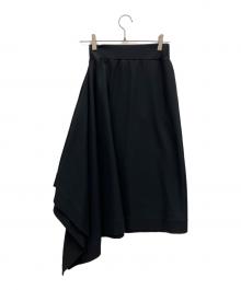 HYKE（ハイク）の古着「ASYMMETRIC SKIRT」｜ブラック