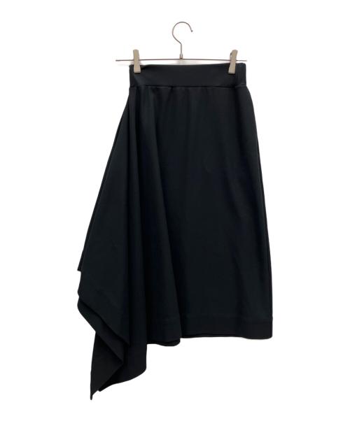 HYKE（ハイク）HYKE (ハイク) ASYMMETRIC SKIRT ブラック サイズ:1の古着・服飾アイテム