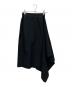HYKE (ハイク) ASYMMETRIC SKIRT ブラック サイズ:1：5000円