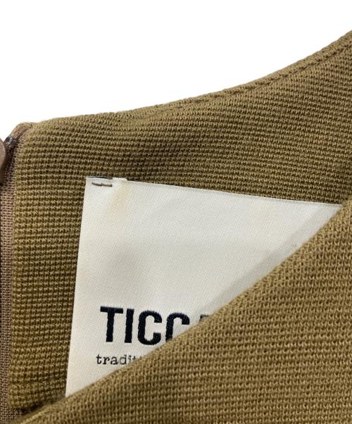 ticca（ティッカ）ticca (ティッカ) バックジップワンピース オリーブ サイズ:Fの古着・服飾アイテム