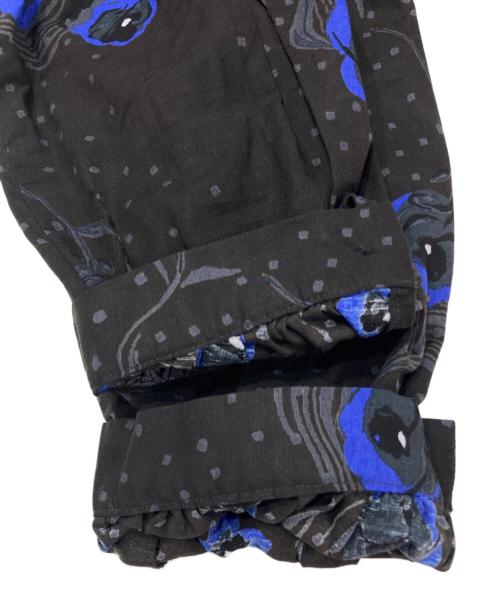 gasa*grue（ガサグルー）gasa*grue (ガサグルー) 総柄ブラウス ブラウン サイズ:Lの古着・服飾アイテム