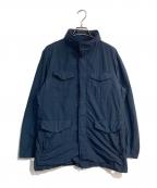 D'URBANダーバン）の古着「製品染めスタンドブルゾン」｜ネイビー