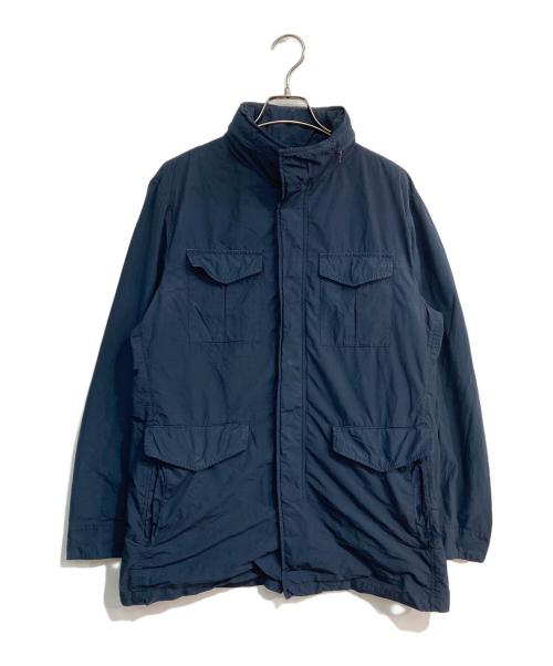 D'URBAN（ダーバン）D'URBAN (ダーバン) 製品染めスタンドブルゾン ネイビー サイズ:Ｌの古着・服飾アイテム