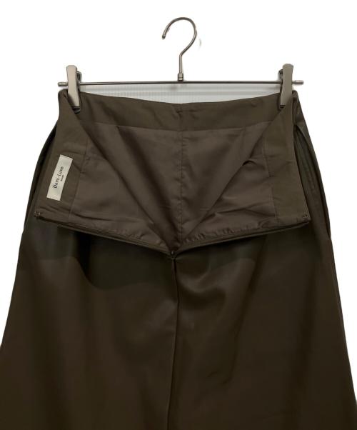 Demi-Luxe Beams（デミルクス ビームス）Demi-Luxe Beams (デミルクス ビームス) フェイクレザー フレアスカート ブラウン サイズ:38の古着・服飾アイテム