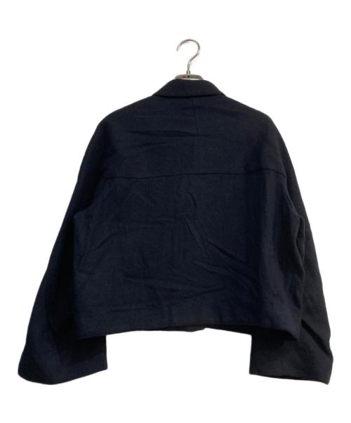 AK+1（エーケーワン）AK+1 (エーケーワン) ウール ボタニー ブルゾン ネイビー サイズ:36の古着・服飾アイテム