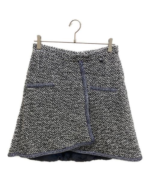 CHANEL（シャネル）CHANEL (シャネル) ツイードスカート グレー サイズ:38の古着・服飾アイテム