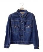 SCYEBASICSサイベーシックス）の古着「Selvedge Denim Used Wash Trucker Jacket」｜ブルー