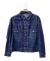 SCYEBASICS（サイベーシックス）の古着「Selvedge Denim Used Wash Trucker Jacket」｜ブルー