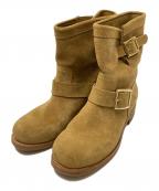 JIMMY CHOOジミーチュウ）の古着「エンジニアブーツ」｜ベージュ