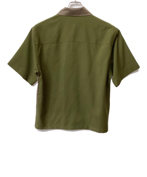 MARNI（マルニ）MARNI (マルニ) MA BOWLING SHIRT (ボウリングシャツ) カーキ×ブラウン サイズ:44の古着・服飾アイテム