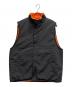 stussy（ステューシー）の古着「Sherpa Reversible VEST」｜ブラック×オレンジ