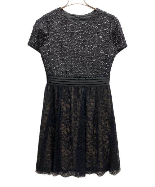 GRACE CONTINENTAL（（グレースコンチネンタル）GRACE CONTINENTAL (（グレースコンチネンタル) ラメスパンワンピース ブラック サイズ:36の古着・服飾アイテム