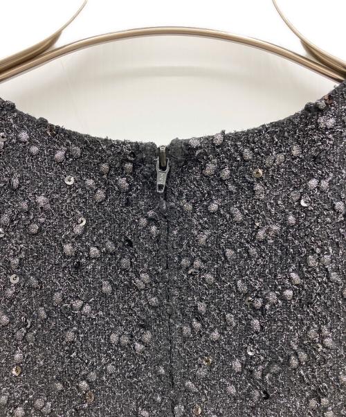 GRACE CONTINENTAL（（グレースコンチネンタル）GRACE CONTINENTAL (（グレースコンチネンタル) ラメスパンワンピース ブラック サイズ:36の古着・服飾アイテム